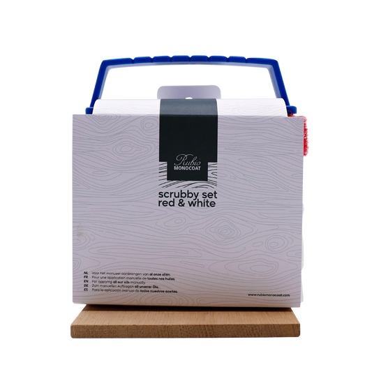 Scrubby Applikator Set Rot / Weiß